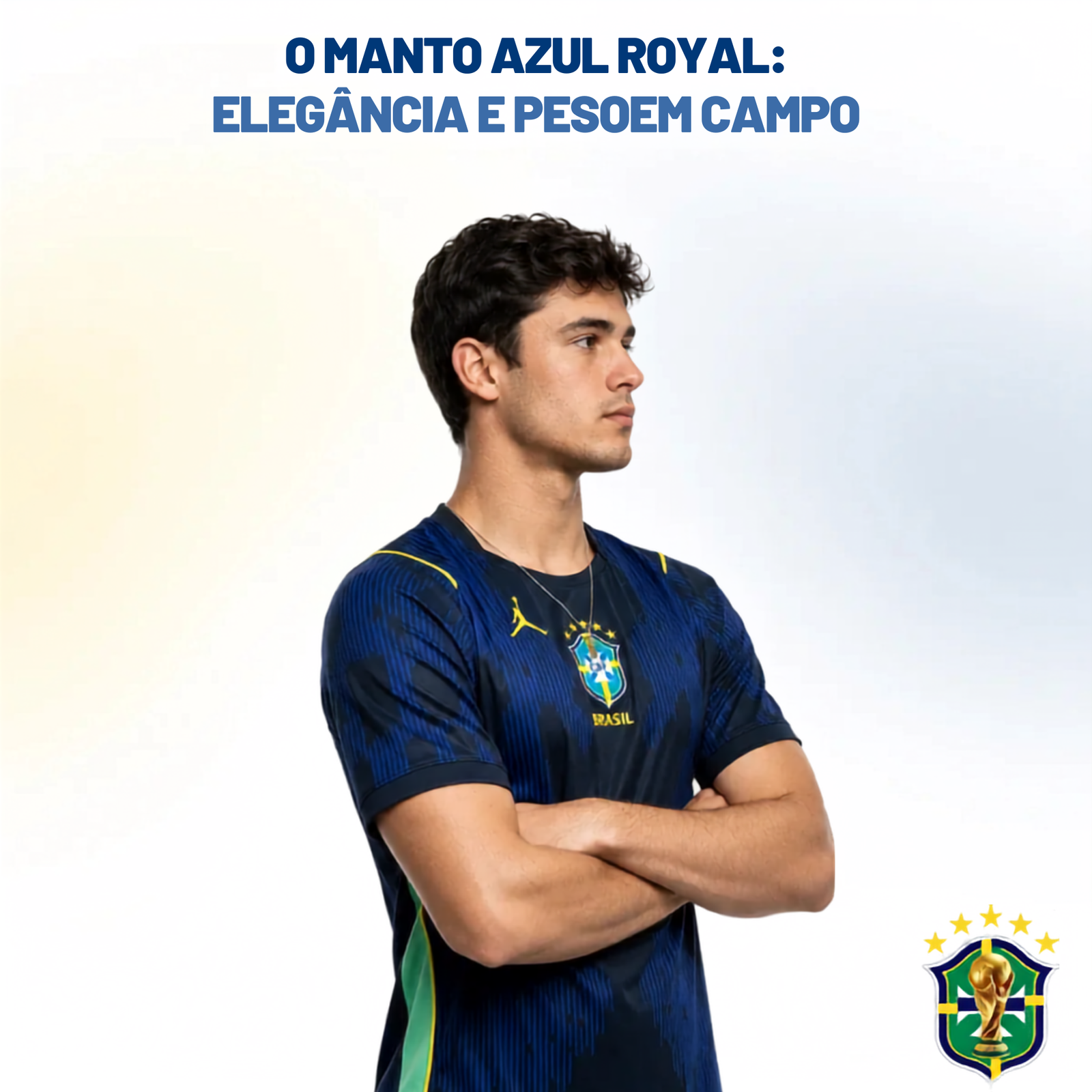 Manto Azul Royal — masculino