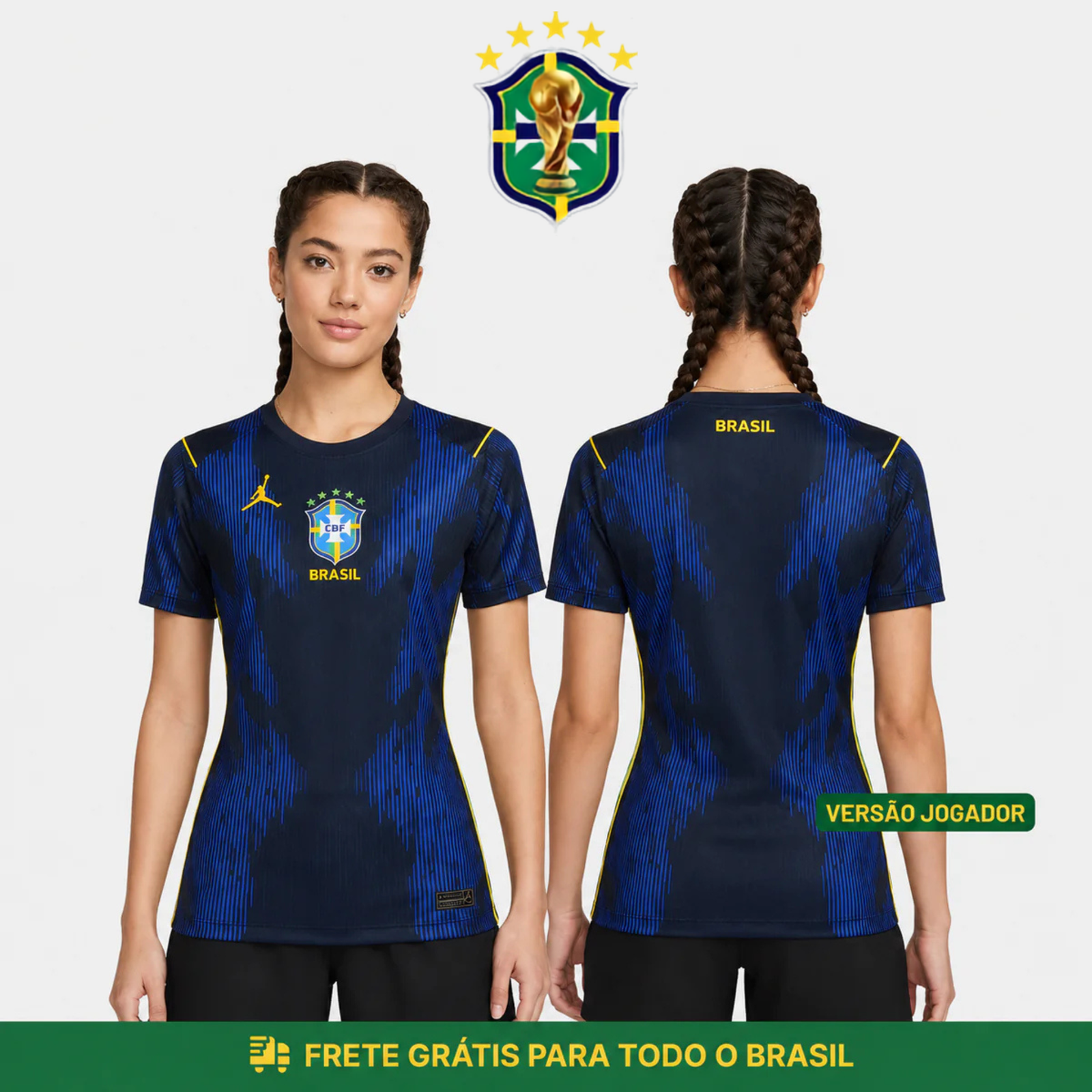 Manto Azul feminina — versão jogador